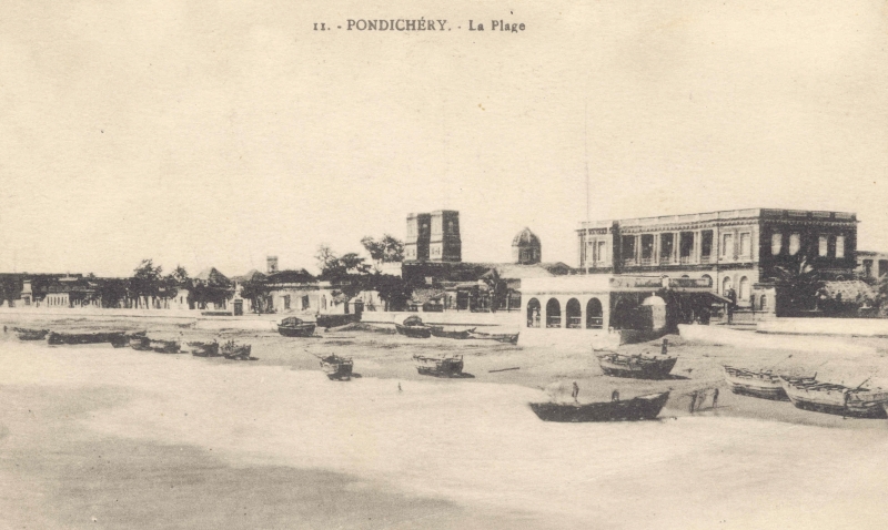 01-05 - Pondichery - plage sud, mairie, etc. - 1